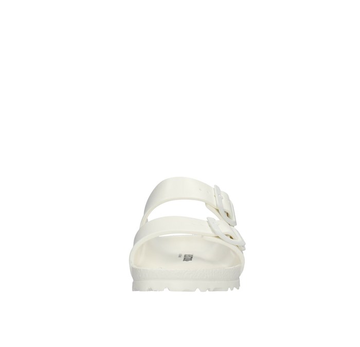 BIRKENSTOCK 0129443 White Shoes Unisex Slippers