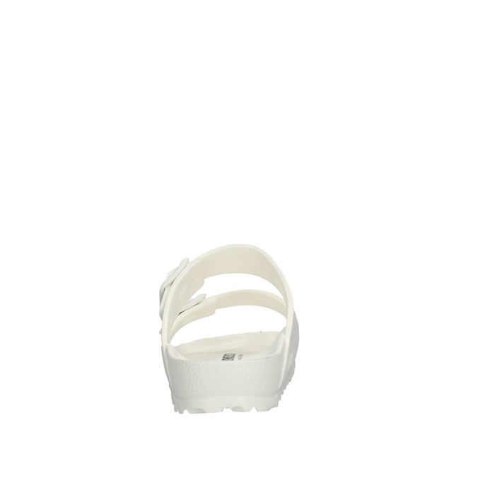 BIRKENSTOCK 0129443 White Shoes Unisex Slippers