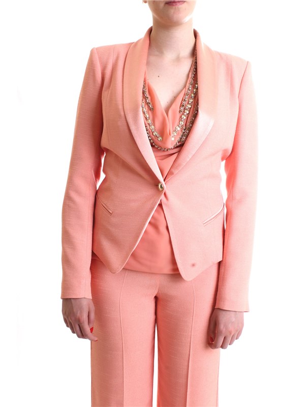 PATRIZIA PEPE 2S1220 A3MF Pink Clothing Woman Jacket PATRIZIA PEPE 2S1220 A3MF Pink Clothing Woman Jacket