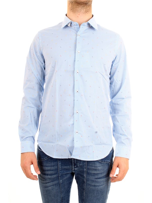 MANUEL RITZ 2632E602L193293 Light blue Clothing Man Shirt MANUEL RITZ 2632E602L193293 Light blue Clothing Man Shirt