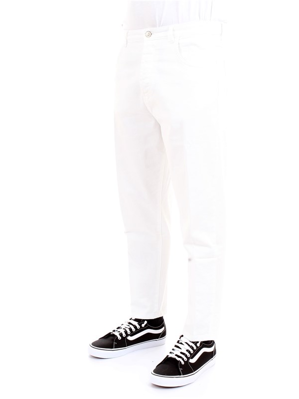 Officina36 0228906866 White Clothing Man Jeans