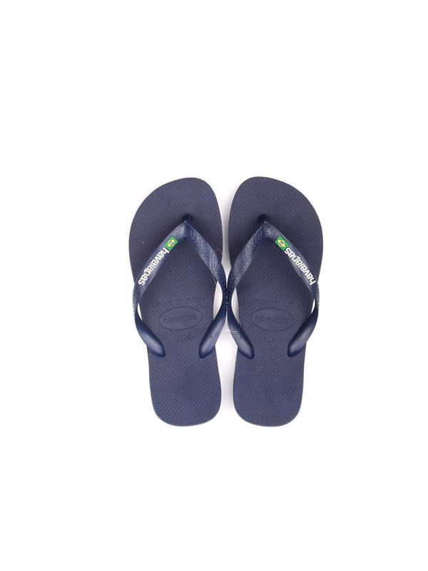 HAVAIANAS H BRASIL LOGO Dark blue Shoes Unisex Thongs HAVAIANAS H BRASIL LOGO Dark blue Shoes Unisex Thongs