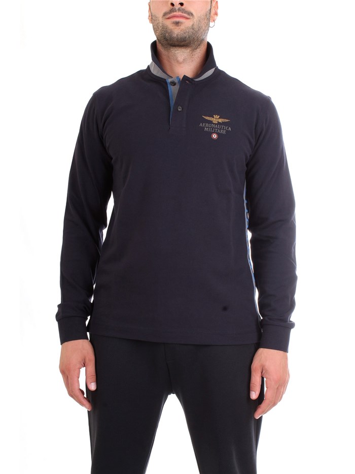 AERONAUTICA MILITARE 192PO1370P116 Blue Clothing Man Polo shirt AERONAUTICA MILITARE 192PO1370P116 Blue Clothing Man Polo shirt