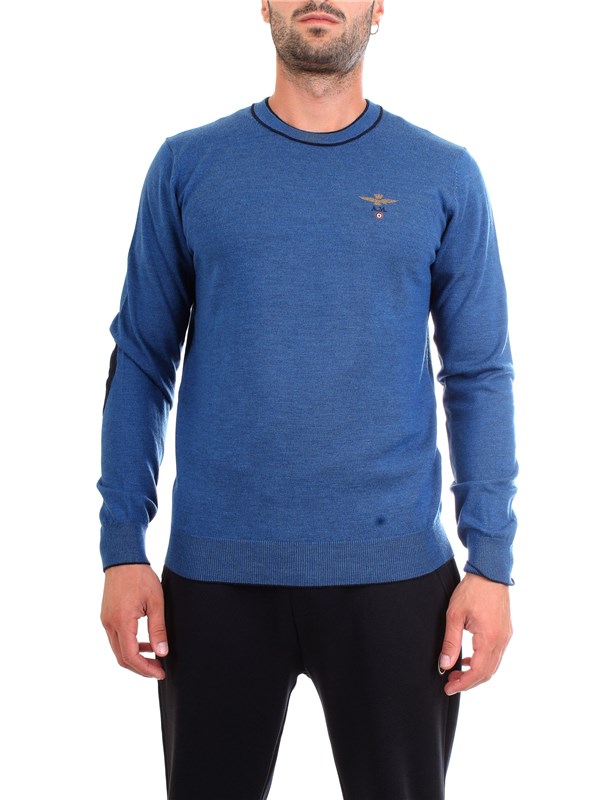 AERONAUTICA MILITARE 192MA1186L257 Royal Clothing Man Pullover AERONAUTICA MILITARE 192MA1186L257 Royal Clothing Man Pullover