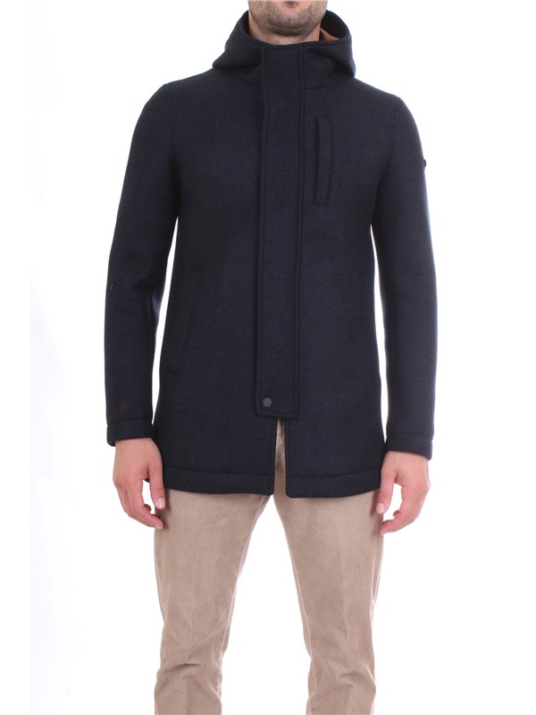 MANUEL RITZ 2732H8317 193728 Blue Clothing Man Overcoat MANUEL RITZ 2732H8317 193728 Blue Clothing Man Overcoat