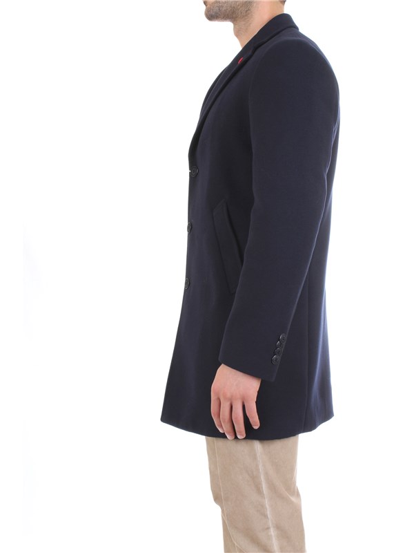 MANUEL RITZ 3332C4448 223574 Blue Clothing Man Overcoat
