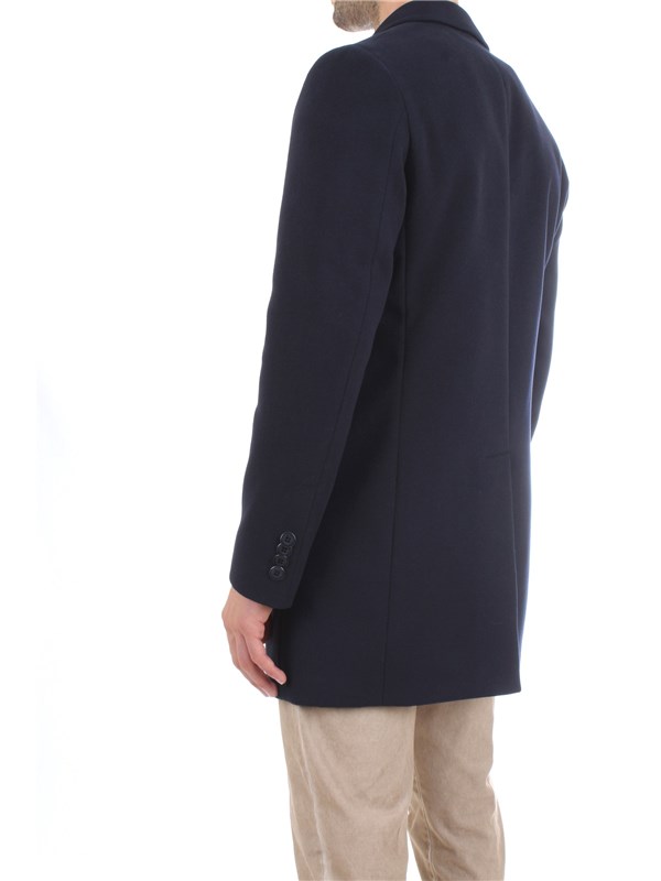 MANUEL RITZ 3332C4448 223574 Blue Clothing Man Overcoat