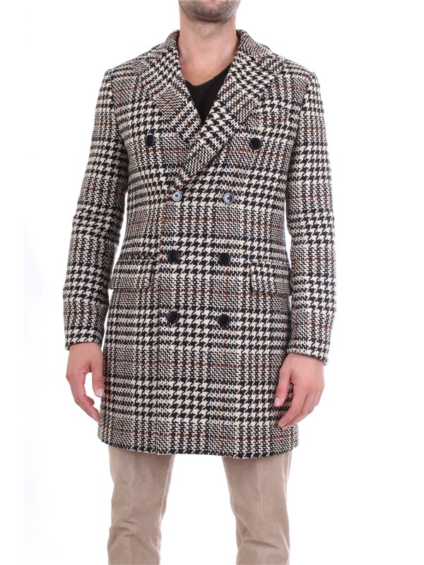 Officina36 0400707206 Black Clothing Man Overcoat Officina36 0400707206 Black Clothing Man Overcoat