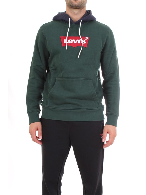 LEVI'S 56808 Verde Abbigliamento Uomo Felpa