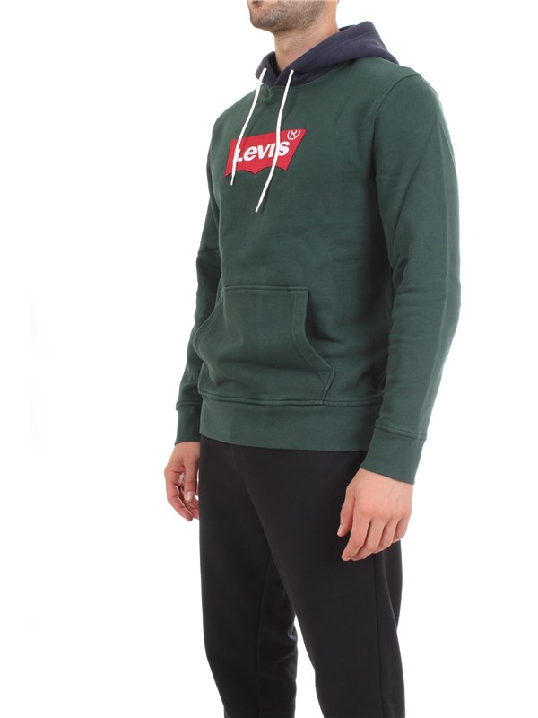 LEVI'S 56808 Verde Abbigliamento Uomo Felpa