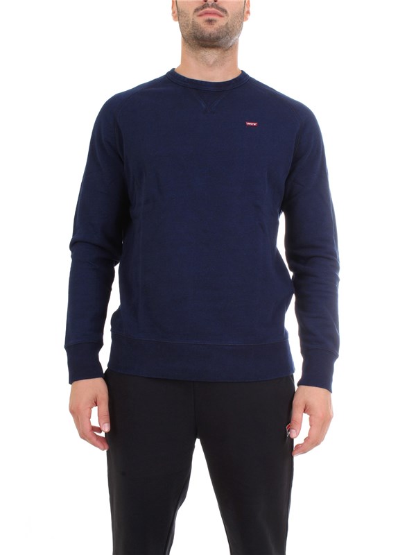 LEVI'S 56176 Blue Clothing Man Sweater LEVI'S 56176 Blue Clothing Man Sweater