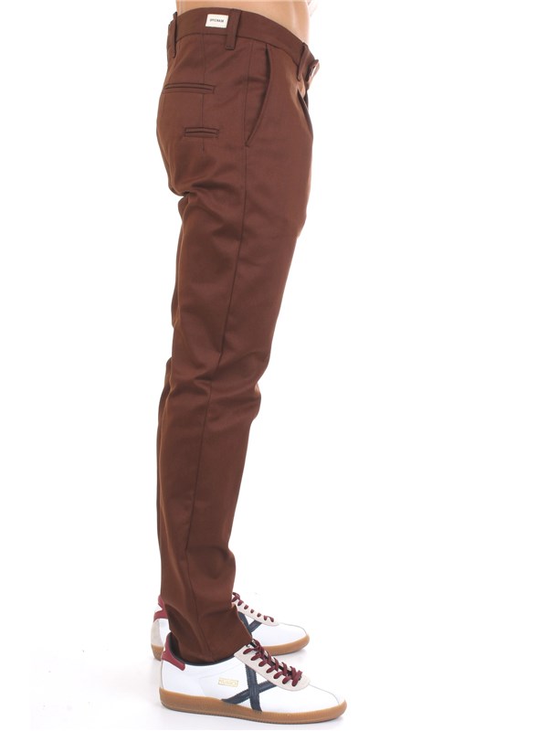 Officina36 0203507193 Brown Clothing Man Trousers