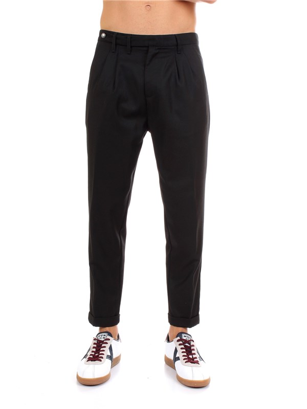 Officina36 0200207287 Black Clothing Man Trousers Officina36 0200207287 Black Clothing Man Trousers