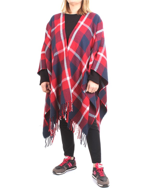 WOOLRICH WWACC1288 Red Accessories Woman Cape WOOLRICH WWACC1288 Red Accessories Woman Cape