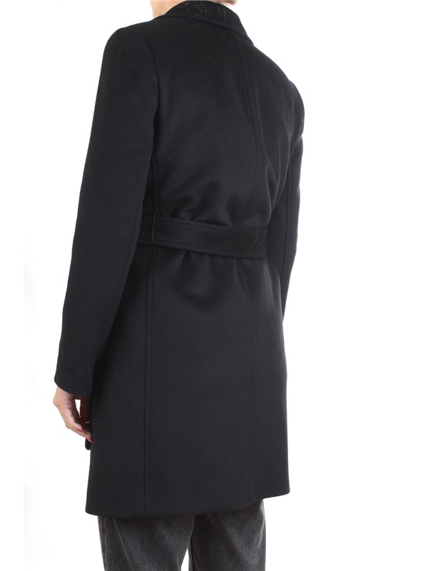 PENNYBLACK 20145519 Black Clothing Woman Overcoat