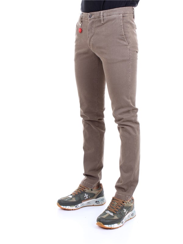 MANUEL RITZ 2732P1578T 193816 Beige Clothing Man Trousers