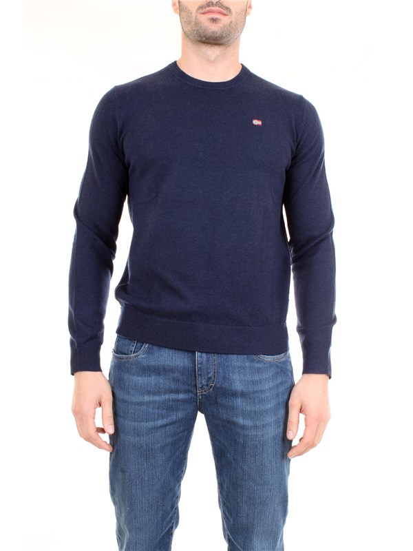 NAPAPIJRI NOYGPB Blue Clothing Man Pullover NAPAPIJRI NOYGPB Blue Clothing Man Pullover