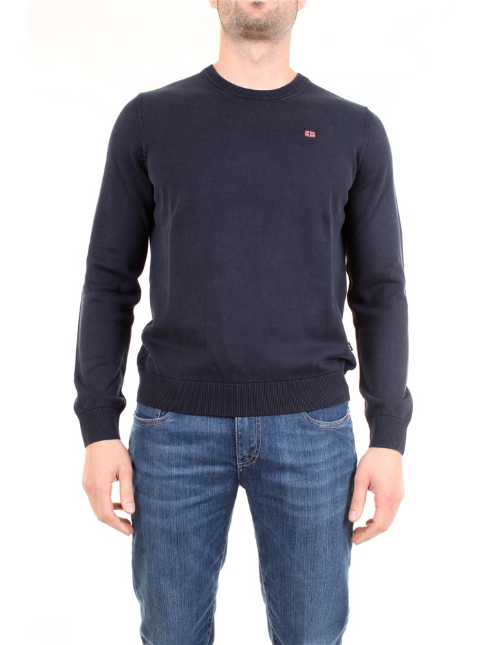 NAPAPIJRI NOYH2T Blue Clothing Man Pullover NAPAPIJRI NOYH2T Blue Clothing Man Pullover