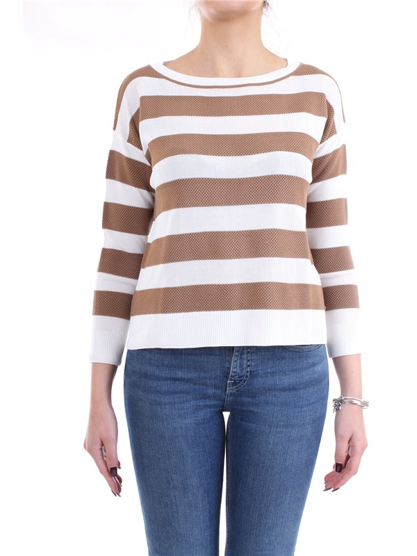 PENNYBLACK 23610420 Beige Clothing Woman Sweater PENNYBLACK 23610420 Beige Clothing Woman Sweater