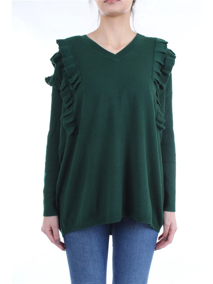 LE COEUR TWINSET 192ST3143 Green Clothing Woman Sweater LE COEUR TWINSET 192ST3143 Green Clothing Woman Sweater