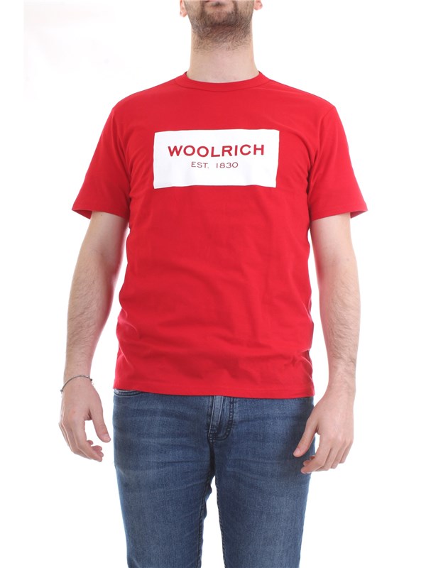 WOOLRICH CFWOTE0038MRUT1486 Red Clothing Man T-Shirt/Polo WOOLRICH CFWOTE0038MRUT1486 Red Clothing Man T-Shirt/Polo