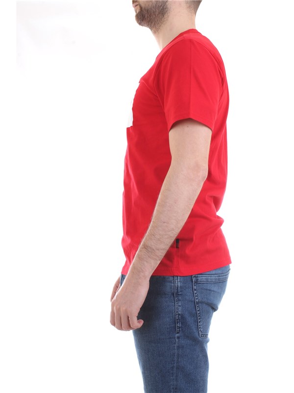 WOOLRICH CFWOTE0038MRUT1486 Red Clothing Man T-Shirt/Polo