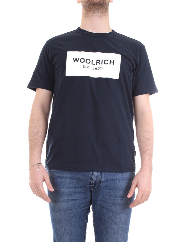 WOOLRICH CFWOTE0038MRUT1486 Blue Clothing Man T-Shirt/Polo WOOLRICH CFWOTE0038MRUT1486 Blue Clothing Man T-Shirt/Polo