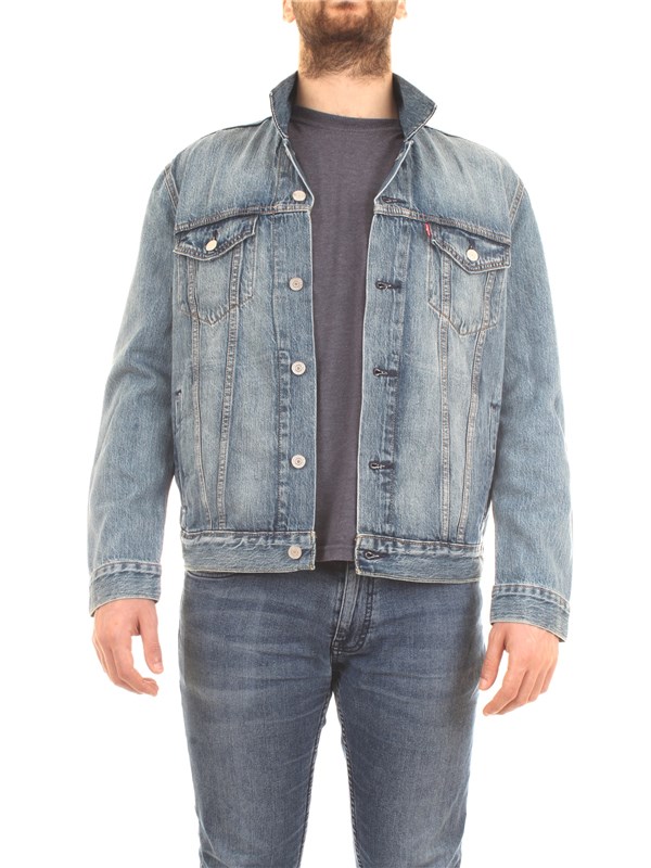 LEVI'S 723340351 Medium blue Clothing Man Jacket LEVI'S 723340351 Medium blue Clothing Man Jacket