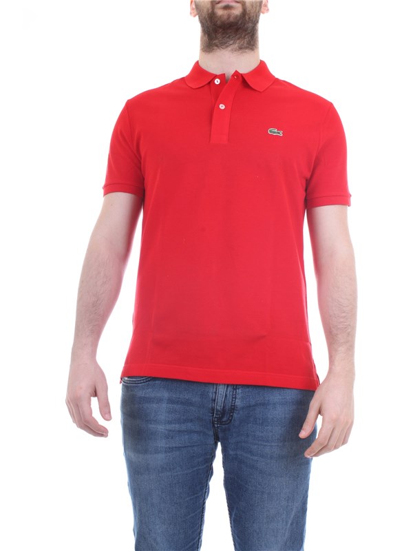 Lacoste PH4012 Rosso Abbigliamento Uomo Polo