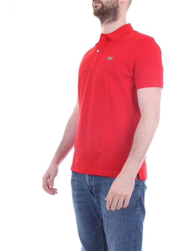 Lacoste PH4012 Rosso Abbigliamento Uomo Polo