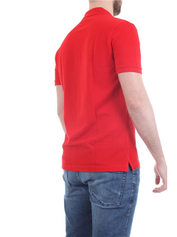 Lacoste PH4012 Rosso Abbigliamento Uomo Polo