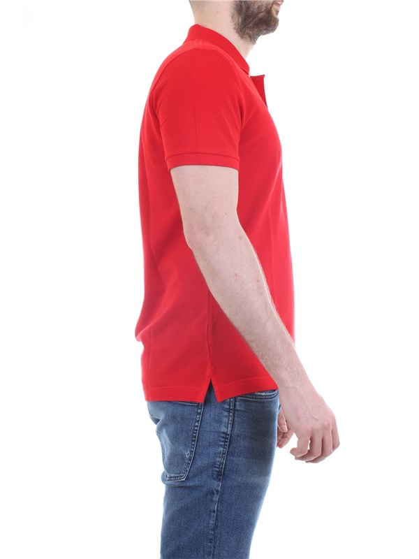 Lacoste PH4012 Rosso Abbigliamento Uomo Polo