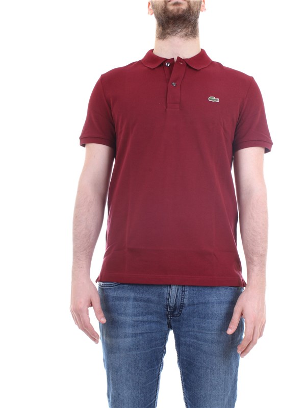 Lacoste PH4012 Bordeaux Abbigliamento Uomo Polo