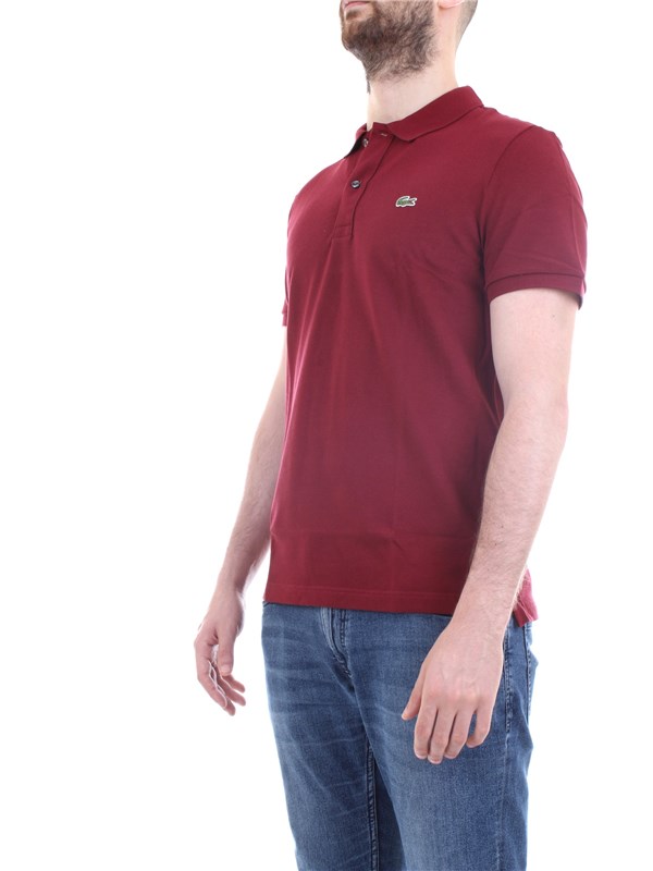 Lacoste PH4012 Bordeaux Abbigliamento Uomo Polo