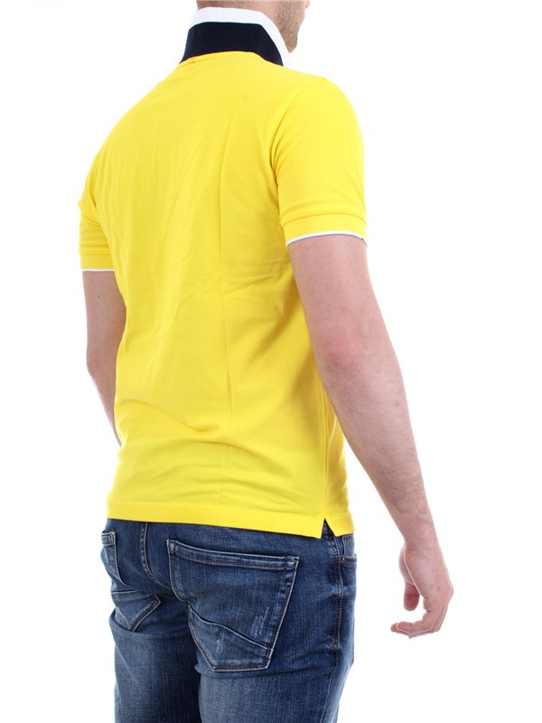 SUN68 A30118 Yellow Clothing Man Polo shirt