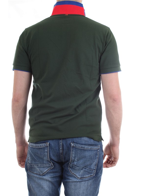 SUN68 A30118 Green Clothing Man Polo shirt
