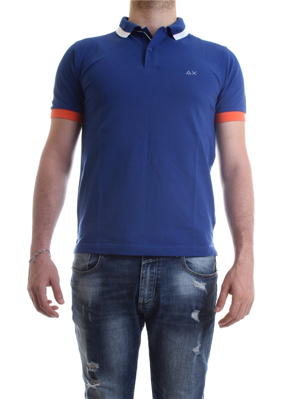 SUN68 A30107 Royal Abbigliamento Uomo Polo