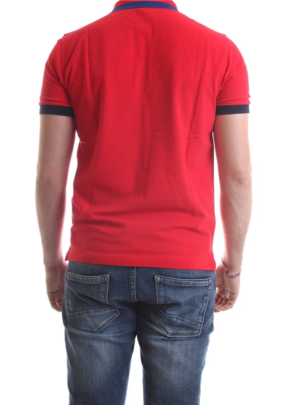 SUN68 A30107 Red Clothing Man Polo shirt