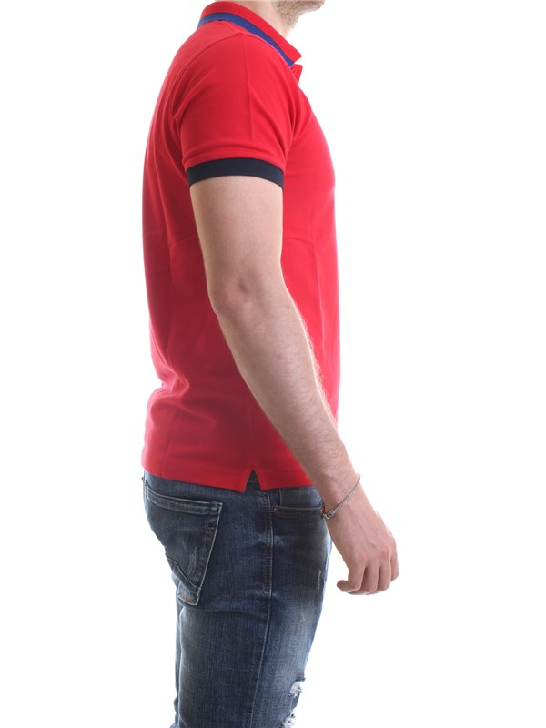 SUN68 A30107 Red Clothing Man Polo shirt