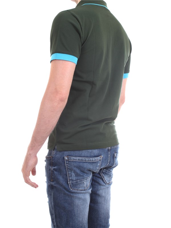 SUN68 A30114 Verde Abbigliamento Uomo Polo