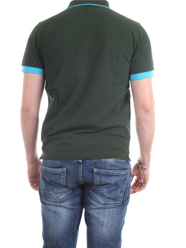 SUN68 A30114 Green Clothing Man Polo shirt