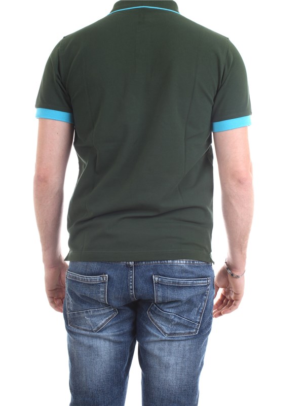 SUN68 A30114 Verde Abbigliamento Uomo Polo