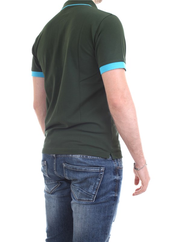 SUN68 A30114 Verde Abbigliamento Uomo Polo