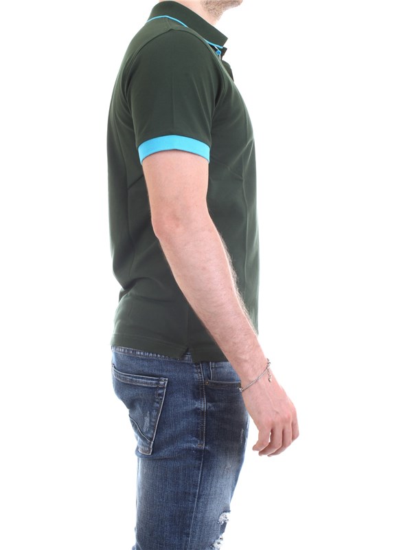 SUN68 A30114 Verde Abbigliamento Uomo Polo