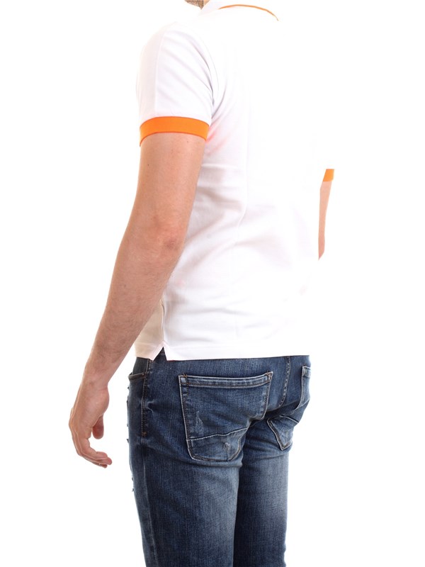 SUN68 A30114 Bianco Abbigliamento Uomo Polo