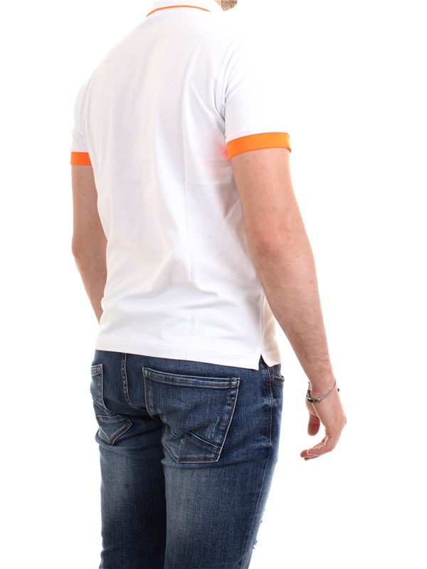 SUN68 A30114 Bianco Abbigliamento Uomo Polo