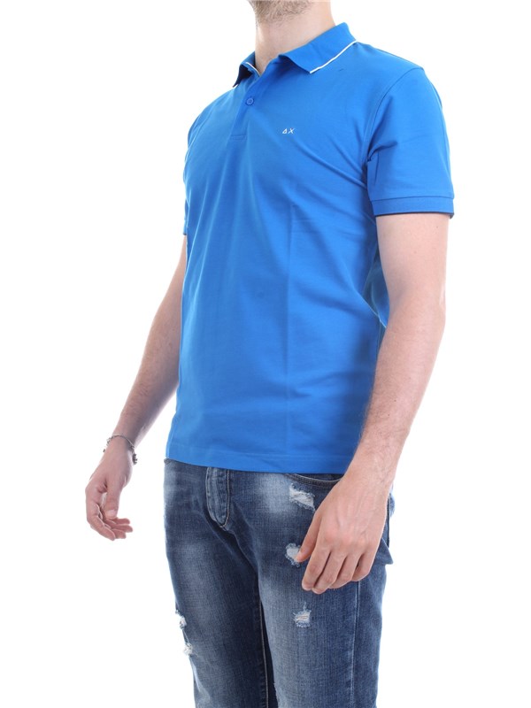 SUN68 A19106 Royal Abbigliamento Uomo Polo