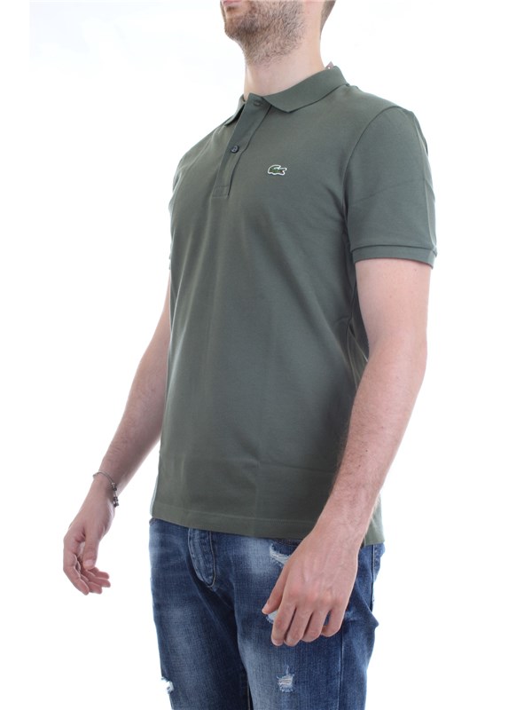 Lacoste PH4012 Khaki green Clothing Man Polo shirt