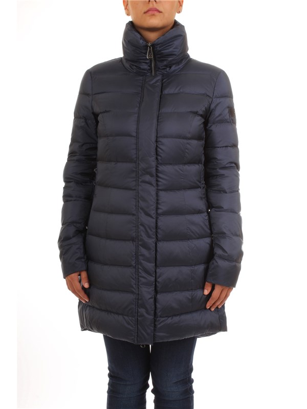 PEUTEREY PED2599 Blue Clothing Woman Duvet PEUTEREY PED2599 Blue Clothing Woman Duvet