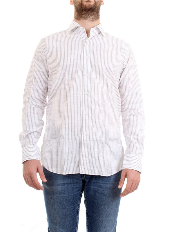 XACUS 61243.001 Bianco Abbigliamento Uomo Camicia